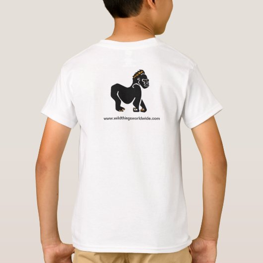 Cool Save GORILLAS - Bedreigde dieren grafiek T-shirt (Achterkant)