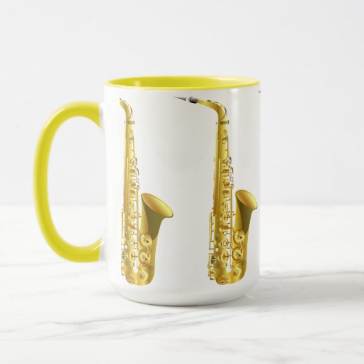 Cool saxofoon mok (Links)