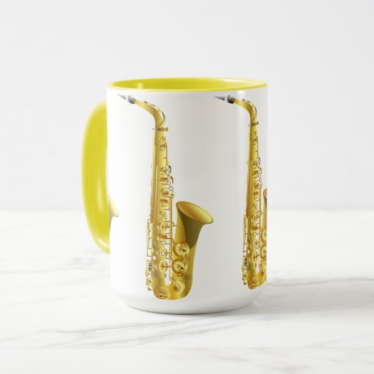 Cool  saxofoon mok (Voorkant links)