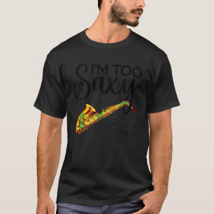 Cool Saxophone voor Mannen Vrouwen Muziekliefhebbe T-shirt