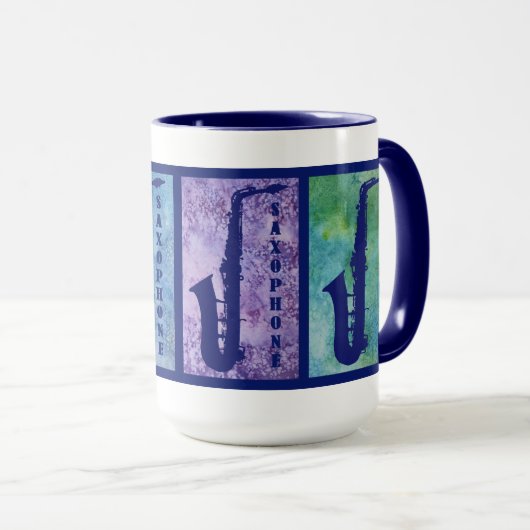 Cool Saxophone Windows Mok (Voorkant rechts)