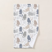 Cool Scandinavische stijl katten Bad Handdoek (Handdoek)