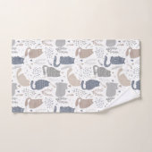 Cool Scandinavische stijl katten Bad Handdoek (Handdoek)