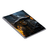 Cool Scary Halloween Witch Geweldige Illustratie Notitieboek (Rechterzijde)