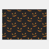 Cool scary Jack O'Lantern face Halloween patroon Inpakpapier Vel (Voorkant 2)