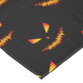 Cool scary Jack O'Lantern face Halloween patroon Tafelkleed (Gekanteld)