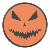Cool scary Jack O'Lantern Halloween zwart sinaasap Hockey Puck (Voorkant)