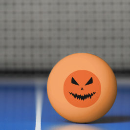 Cool scary Jack O'Lantern Halloween zwart sinaasap Pingpongbal