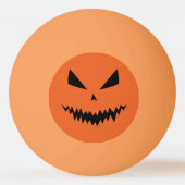 Cool scary Jack O'Lantern Halloween zwart sinaasap Pingpongbal (Voorkant)