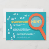 Cool Scavenger Hunt Invitation Kaart (Voorkant)