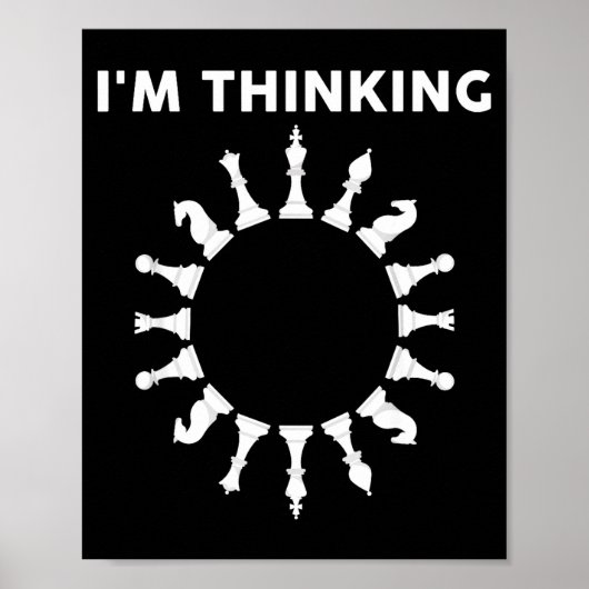 Cool schaak kunst voor mannen vrouwen kinderen sch poster (Voorkant)