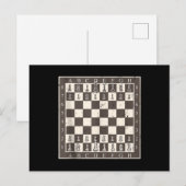 Cool schaakbord Halloween kostuum Grappig Lui Briefkaart (Voorkant / Achterkant)