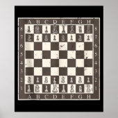 Cool schaakbord Halloween kostuum  Grappig lui Poster (Voorkant)