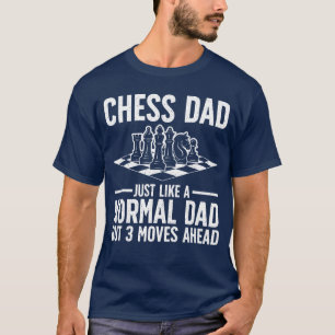 Cool schaakspeler kunst voor mannen Vader paard Sc T-shirt