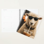Cool Schaap Drinkt IJskoude Koffie Planner (Display)