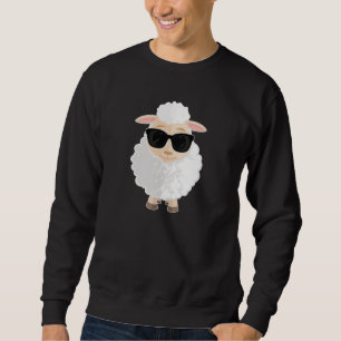 Cool schaap met zonnebril Funny Cartoon Farm Trui
