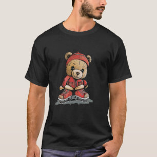 Cool schaatsen Beer Outfit voor Winter Sport Love T-shirt