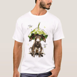 Cool schaduw goede dag grappige ezel met bladhoed t-shirt