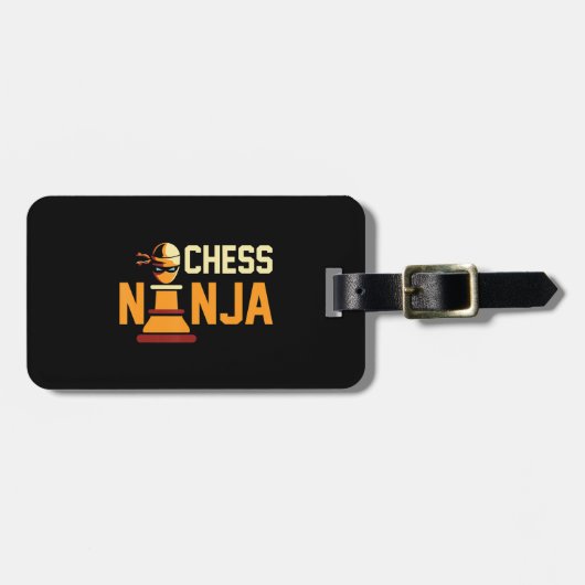 Cool Schaken Ninja Schakers Cadeau Bagagelabel (Voorkant horizontaal)