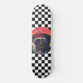 Cool schattig Pug dambord Persoonlijk Skateboard (Voorkant)