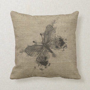 Cool, schattig, trendy, grijze spetters vintage vl kussen
