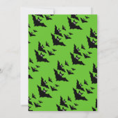 Cool schattig Vliegende vleermuizen Halloween groe Kaart (Achterkant)