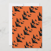 Cool schattig vliegende vleermuizen Halloween sina Kaart (Achterkant)