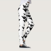 Cool schattig vliegende vleermuizen Halloween zwar Leggings (Rechts)