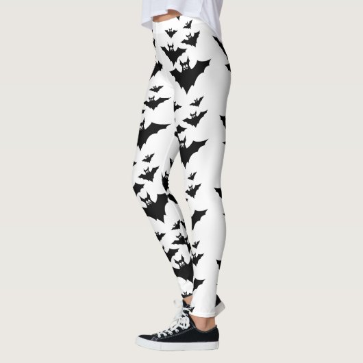 Cool schattig vliegende vleermuizen Halloween zwar Leggings (Links)