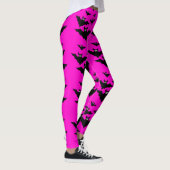 Cool schattig Vliegende vleermuizen Halloween Zwar Leggings (Rechts)