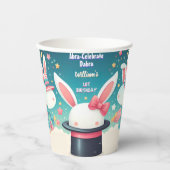 Cool Schattige Bunny TV Party Magic Show 1e Verjaa Papieren Bekers (Voorkant)