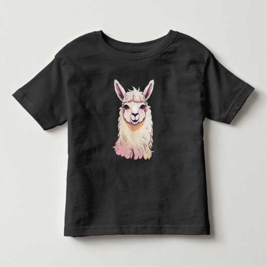 Cool Schattige Llama Kinder Shirts (Voorkant)