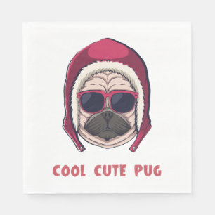 Cool Schattige Pug Servet