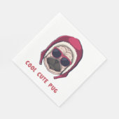 Cool Schattige Pug Servet (Hoek)