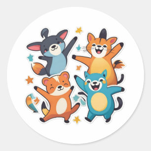Cool Schattigee Huisdieren Sticker