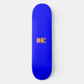 Cool Schattigee Little Bowtie Teddy Bear op Blue Persoonlijk Skateboard (Voorkant)