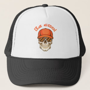 Cool Schedel met Pet en Zonnebril