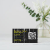 Cool Schilder QR Code Scanbaar Logo Visitekaartje (Staand voorkant)