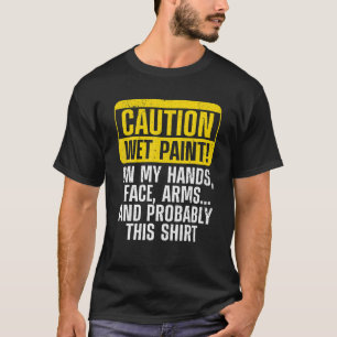 Cool schilderkunst voor mannen vrouwen professione t-shirt
