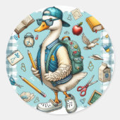 Cool School Duck terug naar school Stickers (Voorkant)