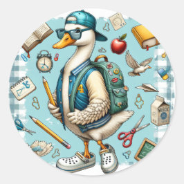 Cool School Duck terug naar school Stickers