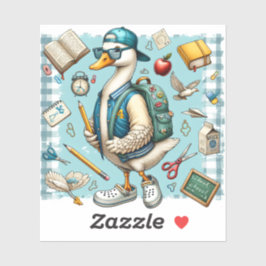 Cool School Duck terug naar school Stickers