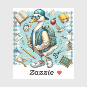 Cool School Duck terug naar school Stickers
