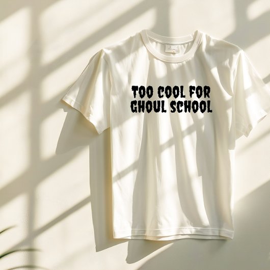 Cool school Halloween leraar zwarte typografie T-shirt