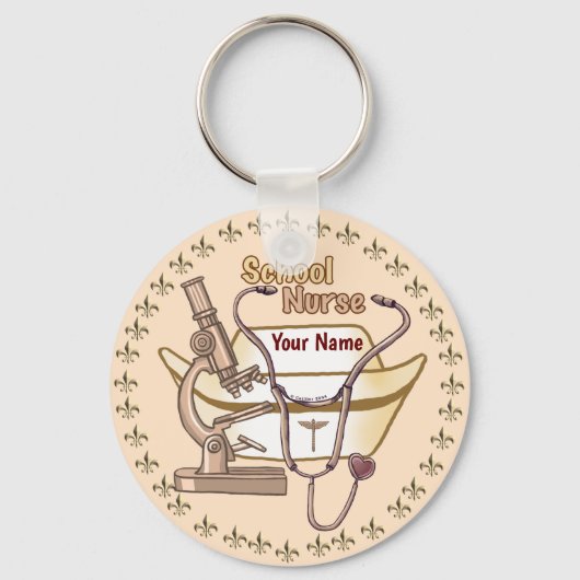 Cool School Nurse sleutelhanger (Voorkant)