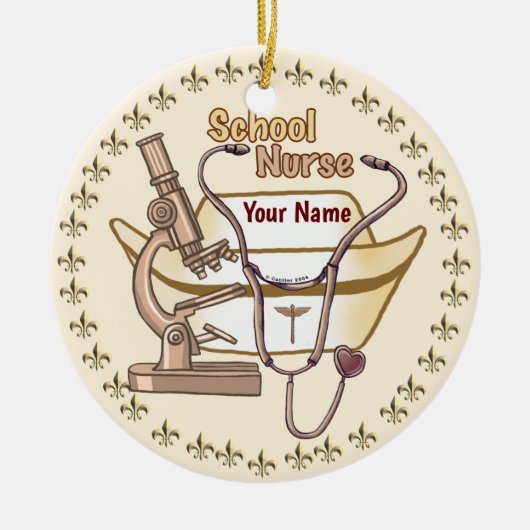 Cool Schoolverpleegster ornament (Voorkant)