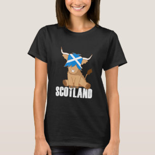 Cool Schotland Vlag Schotse Hoogland Koe T-shirt