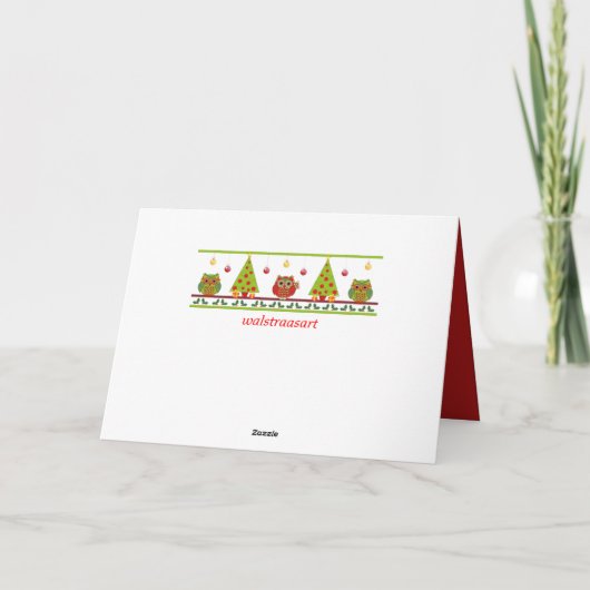 Cool Sci-fi kaart met zwevende Baubles (Achterkant)