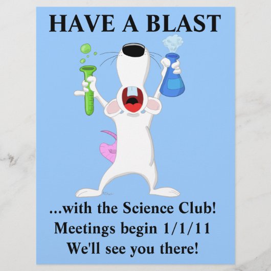 Cool Science Club Flyer (Voorkant)