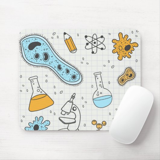 Cool science Geek biology art Muismat (Met muis)